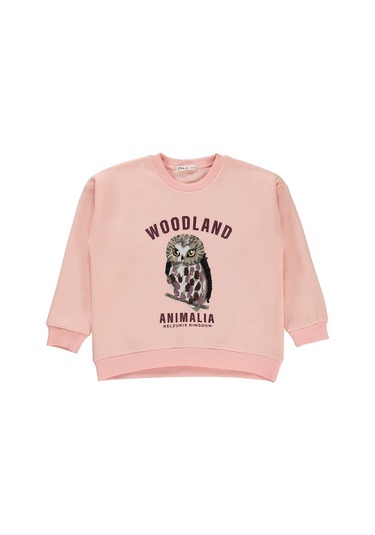 Civil Girls Kız Çocuk Sweatshirt 6-9 Yaş Pudra 19k34356224w1-1 Pudra