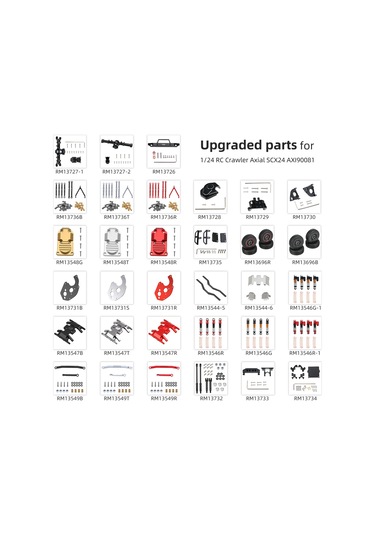 Kosona Axial Scx24 Deadbolt İçin Alüminyum Süspansiyon Bağlantı Seti Ve Ön Üst A-kolu - Siyah