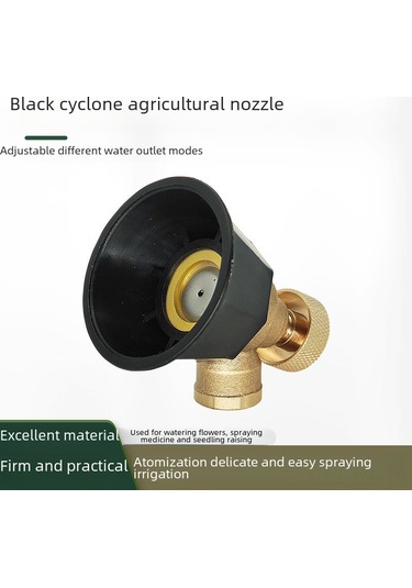 Mufunye Tarım Bahçe Sebze Bitki İlacı Gübre Spreyi: Ayarlanabilir Bakır Siyah Fırtına Sprey Başlığı - Düzenli Dağıtım