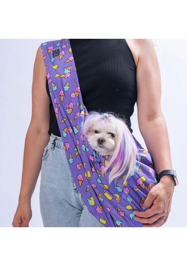 Pawstar Ice Cream Crossbody Küçük Irk Köpek Çapraz Taşıma Çantası