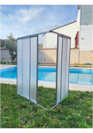 Blackline Kromaj Renk Mika Köşe Duşakabin Özel Üretim 110 x 100 CM