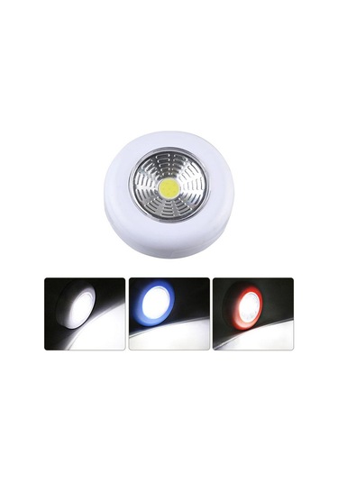 Mavi Cob Led Akülü Sopa Dokunun  Dokunmatik Işık  3 W Akülü Mutfak   Basma Dokunun Ev Sopa Lamba Blub Çok Renkli