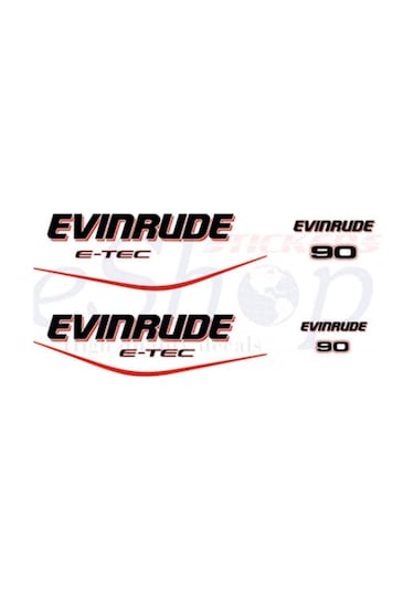 Evinrude E-tec 90 Sticker Tasarım