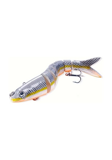 Fochsia 16 Parça Çok Eklemli Yem Swimbait Batçan Yem 8 Segmanlı Kıvrık Yem Balıkçılık Takımı