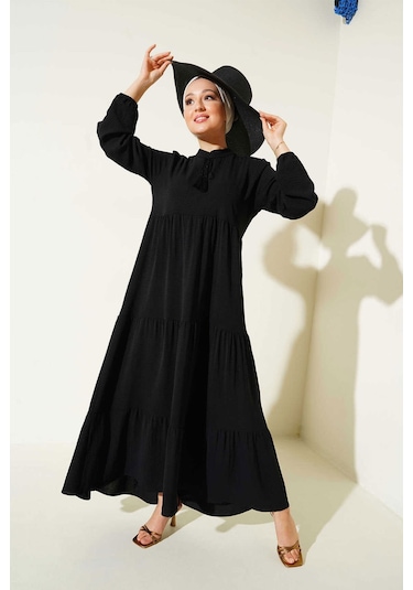 Gabria Ayrobin Elbise Siyah