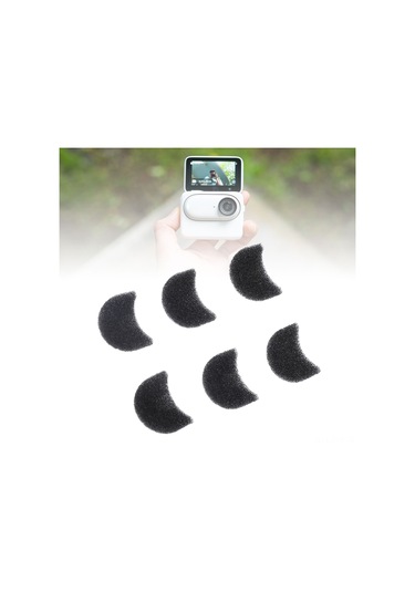 Yaleker Insta360 Go 3/3s Spor Kamerası İçin Sponge Rüzgar Engeli, Ses Gürültüsünü Azaltan Mikrofon Koruyucu Aksesuar