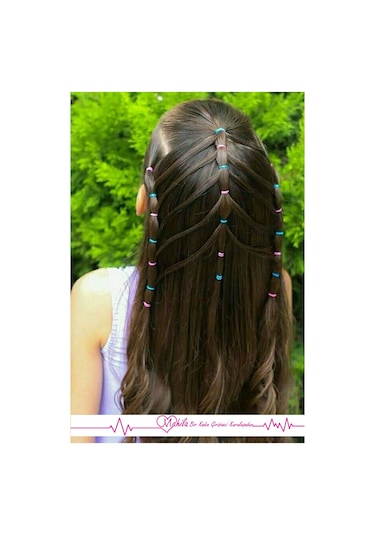 Lastik Toka, Perma Lastiği, Saç Tokası, Örgü Tokası, Saç Lastik Toka 1 Paket 250 Adet +-10 Adet Çok Renkli