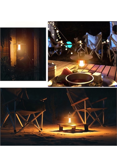 Cbtx Yyd-01 Taşınabilir Açık Kamp Fener Lambası Asılı Çadır Işık Şarj Edilebilir