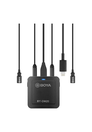 Boya By Dm20 Pc Telefon İkili Yaka Mikrofonu Kit
