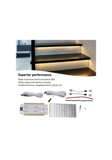 Akıllı Led Hareket Sensörü Merdiven Işık Kontrolörü,4 Mod