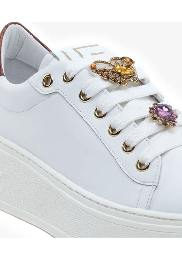 Kadın Beyaz Bakır Hakiki Deri Spor Ayakkabı 5y2sa59273 Beyaz Bakır