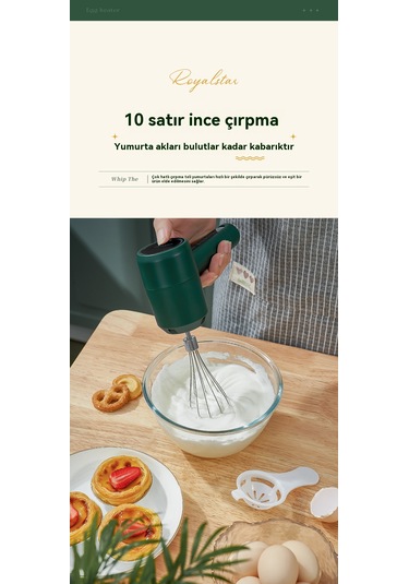 Kablosuz Üç Hızlı Şarjlı Yumurta Çırpıcı Ev Yumurta Çırpıcı-mavi Mavi