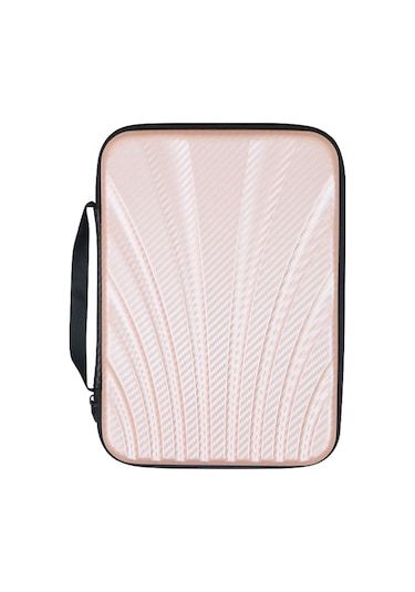 Ranyeek Tenis Topu Raketi Çantası, 2 Raket Ve 6 Top Saklayabilir, Sert Kasa, Su Geçirmez, Taşınması Kolay, Gül Kurusu Rengi