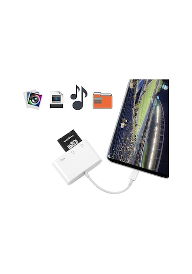 Concord D 158 Type C To Usb & Kart Okuyucu Dönüştürücü