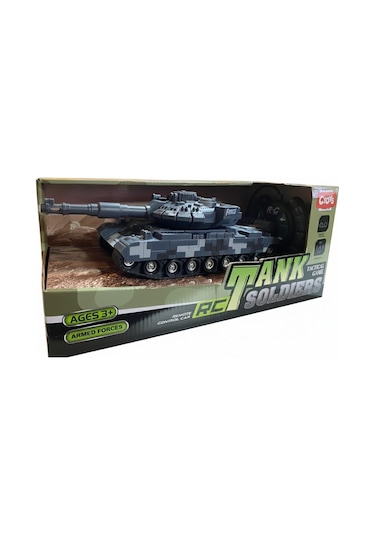 Ctoy Usb Sarjlı Uzaktan Kumandalı Tank 97983 Gri Çok Renkli