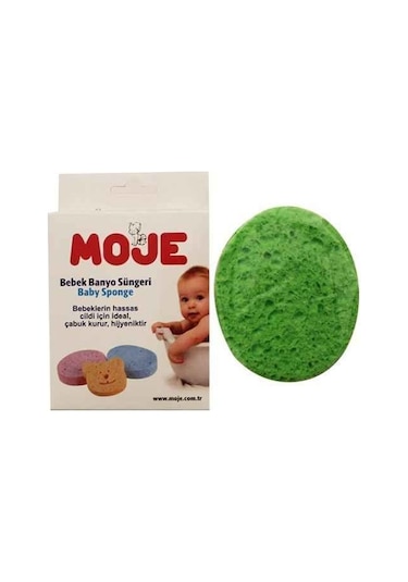 Moje Selülozik Bebek Banyo Süngeri Yeşil