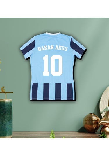 Bk Gift Kişiye Özel İsimli Taraftar Forma 3d Ahşap Tablo 6, Arkadaşa Hediye, Sevgiliye Hediye, Doğum Günü Hediyesi Kobitmeyencom30166 Bk Gift