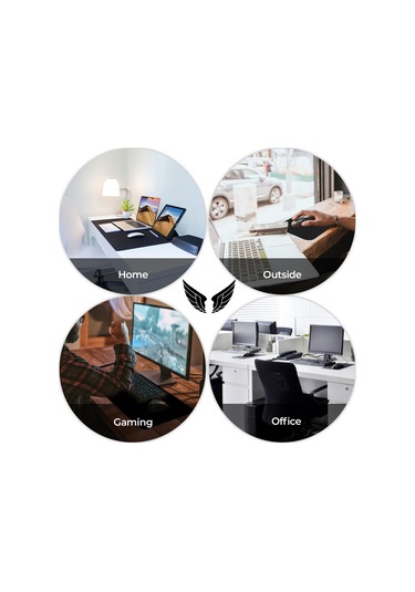 GoLite Gaming Mouse Pad Oyuncu MousePad 70 x 30 CM Klavye Fare Altlığı Siyah XL