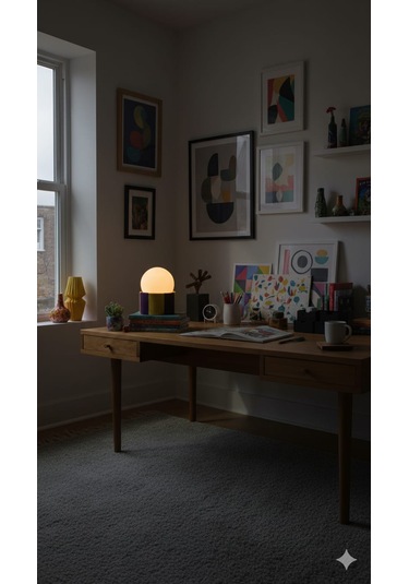 Modern Tasarım Makrome İp Abajur Dekoratif Lamba Masa Lambası Glop Cam Abajur Mor-sarı