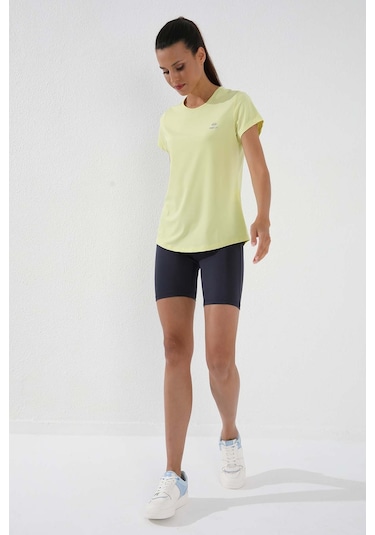 Tommy Life Limon Basic Kısa Kol Standart Kalıp O Yaka Kadın T-shirt - 97144 Limon Sarı