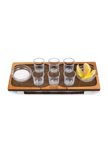 Tekila Küreği. Tekila Shot Seti. Tekila Sunum Tepsisi