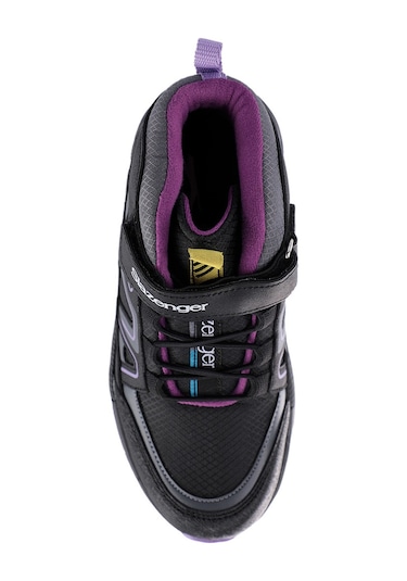 Slazenger KEPHAS IN Çocuk Cırt Cırtlı Siyah / Mor Bot