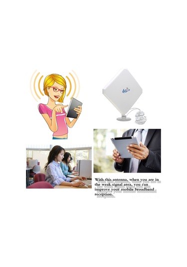 Yaleker 4g Lte Mobil Breitband Sinyal Güçlendirici, Ts9 Bağlantı, 2 Metre Kablolu, Zayıf Alımda Hızlı Ağ Sağlar