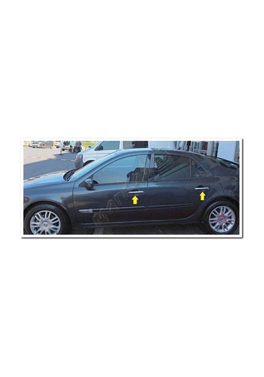 Renault Laguna 2 Krom Kapı Kolu 2003-2008 4 Kapı Paslanmaz  Çelik