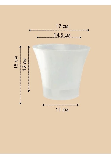 Live-in-green 2l Şeffaf Plastik Orkide Saksı S 342131425