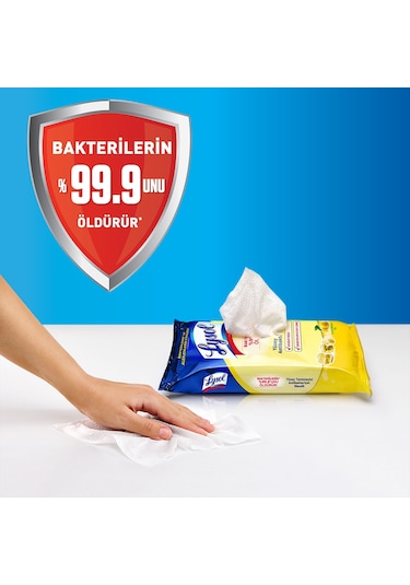 Lysol Yüzey Temizleyici Mendil 432 Yaprak (6 x 72)