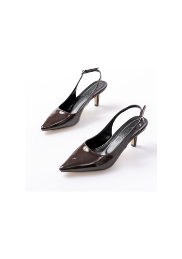 St-1152 Bebe Mavi Rugan Günlük 7 Cm Topuklu Kadın Ayakkabı