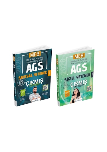 Dizgi Kitap 2026 Meb-ags Sayısal + Sözel Yetenek Çıkmış Sorular 2 Li Set Dizgi Kitap