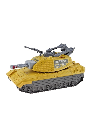 Tank Süper Tank 1:16 Ölçek Oyuncak Işıklı Sesli Sürtmeli 30 Cm