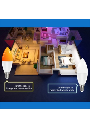 Wifi Rgb Ampul Uzaktan Kumanda Ve Ses Kontrolü 7w
