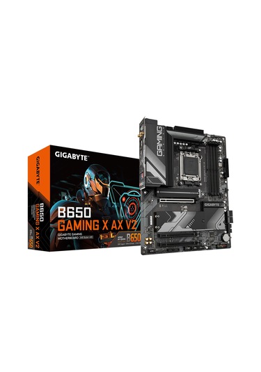 Gıgabyte B650 Gamıng X Ax V2, 4xddr5, 3xm.2, Dp, Hdmı, Type-c, Wi-fi 6e, Bluetooth V5.3, Am5 Soket Gamıng Anakart