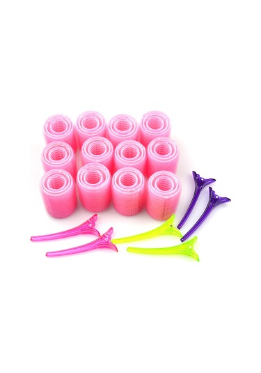 Vkemall "taşınabilir Saç Maşası Seti - 36 Adet Nylon Saç Kıvırıcı + 6 Kristal Klips İle Pratik Şekillendirme"