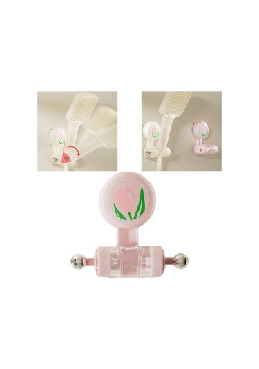 Suntek Duş Başlığı Tutucu Banyo Sprey Apartman Otel Tuvalet Pembe