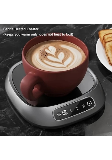 Fastbuy Turcoshop11 Gri İçecek Yalıtım Matı Bardak Isıtıcı Sürekli Sıcaklık Tabanı