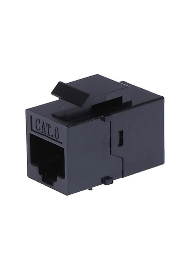 Powermaster Pm-25454 Rj45 Cat6 Dişi/dişi 8p-8c Ara Kaplin Coupler Adaptör Siyah