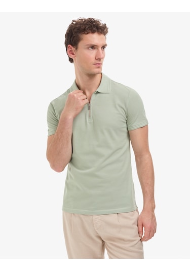 Pierre Cardin Erkek Çağla Tişört Basic 50325311-vr016 Yeşil