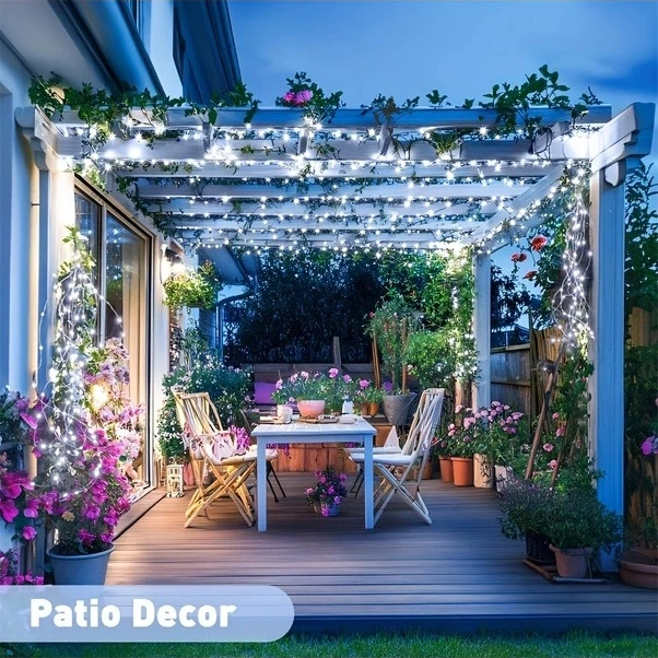 Trendooze Güneş022 50 Led 700cm Pembe Bahçe Dış Mekan Aydınlatma Şerit