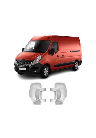 Renault Master Uyumlu 2011 Ve Üzeri Ayna Kapağı 2 Parça Abs Krom Kaplama
