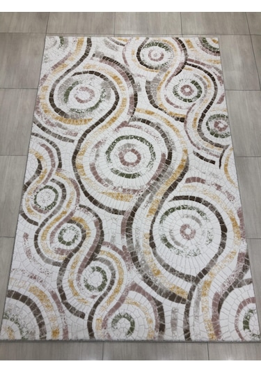 Dinarsu Halı Bodrum Br 018 Pudra Sarı 150X233 Renkli 4 M2 Halı !