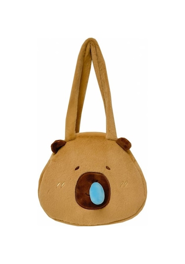 Neevoyu Sıçramalı Burun Tasarımlı Sevimli Kapybara Plüsh Çanta - 29x33 Cm El Çantası Okul Ve Günlük Kullanim İçin