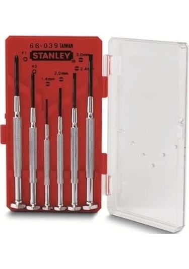 Stanley 1-66-039 Saatçi Tornavida Seti 6 Parça