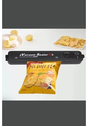 Vacuum Sealer Ev Tipi Vakumlama Ve Yapıştırma Makinesi + 10 Adet Vakum Poşeti 4741