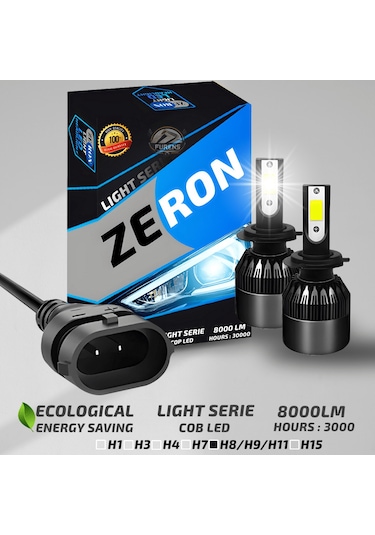 Honda Civic Fe1 2022-2024 Kısa Far Uyumlu Şimşek Etkili Led Xenon Light Series H11