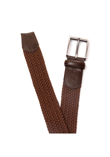 Pierre Cardin Multi Renk Örgü Erkek Kemer En 3,5 Cm Pc-1745 Kahverengi