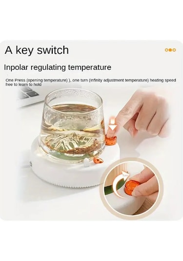 Willowhaven Yeşil 55 C Sabit Sıcaklık Usb Manyetik Karıştırıcılı Isıtıcı