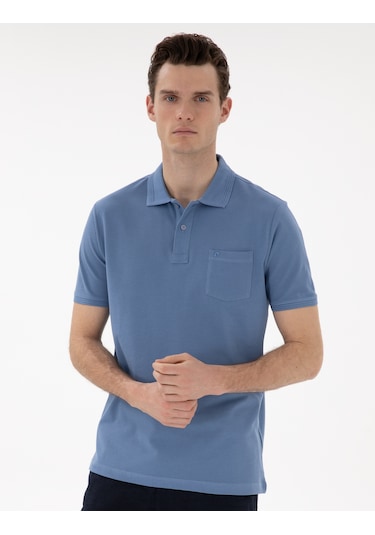 Pierre Cardin Erkek Mavi Tişört Basic 50302538-vr036 Mavi